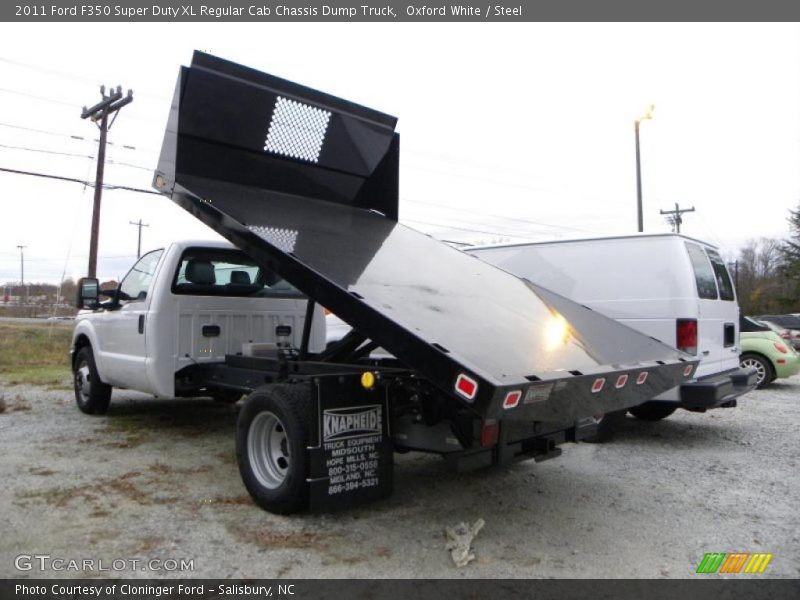 Oxford White / Steel 2011 Ford F350 Super Duty XL Regular Cab Chassis Dump Truck