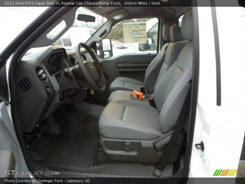 Oxford White / Steel 2011 Ford F350 Super Duty XL Regular Cab Chassis Dump Truck