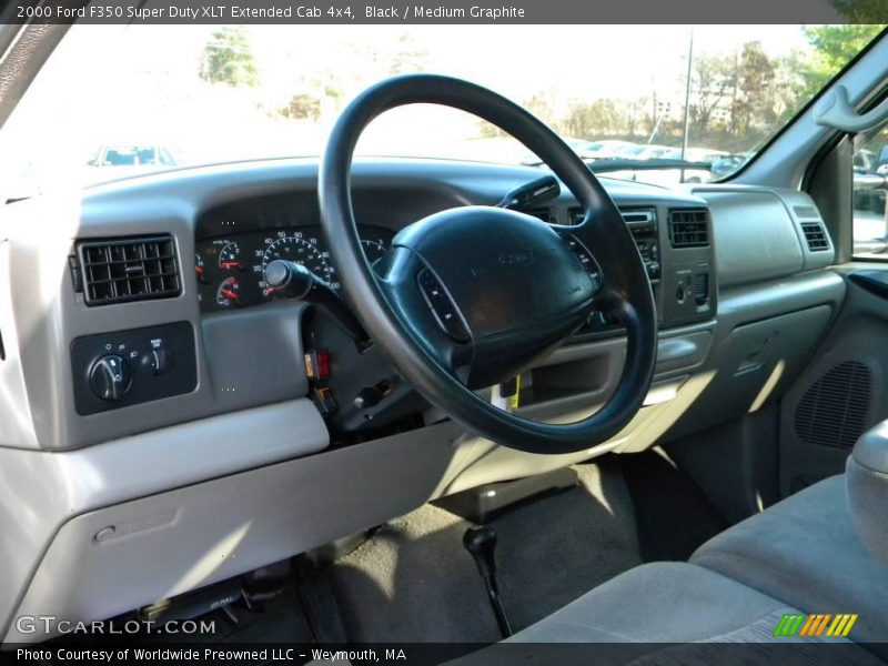 Black / Medium Graphite 2000 Ford F350 Super Duty XLT Extended Cab 4x4