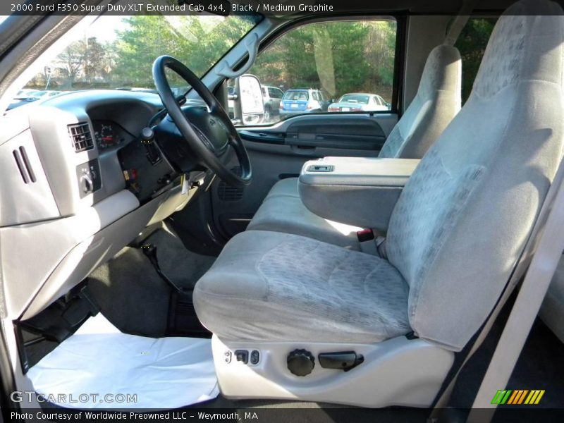 Black / Medium Graphite 2000 Ford F350 Super Duty XLT Extended Cab 4x4