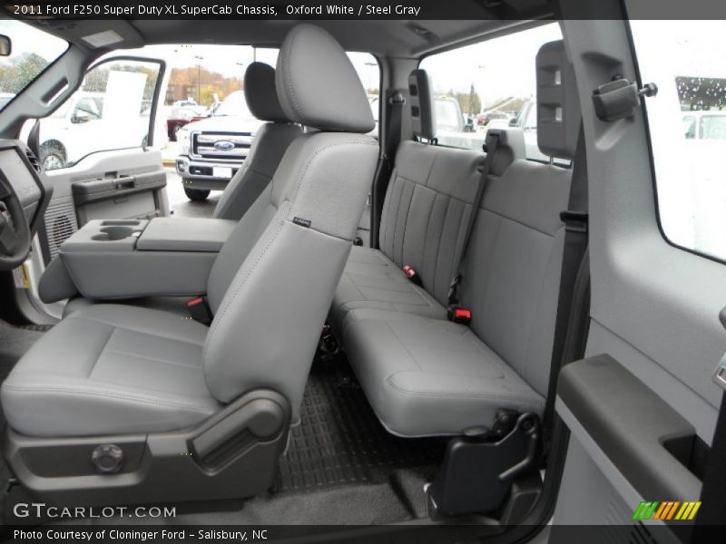  2011 F250 Super Duty XL SuperCab Chassis Steel Gray Interior