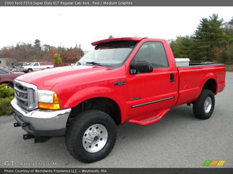  2000 F350 Super Duty XLT Regular Cab 4x4 Red