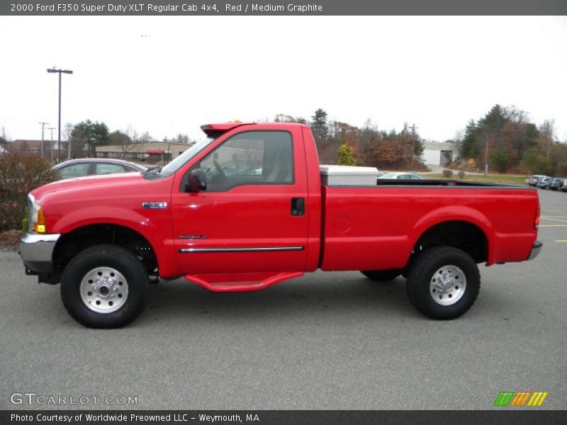  2000 F350 Super Duty XLT Regular Cab 4x4 Red