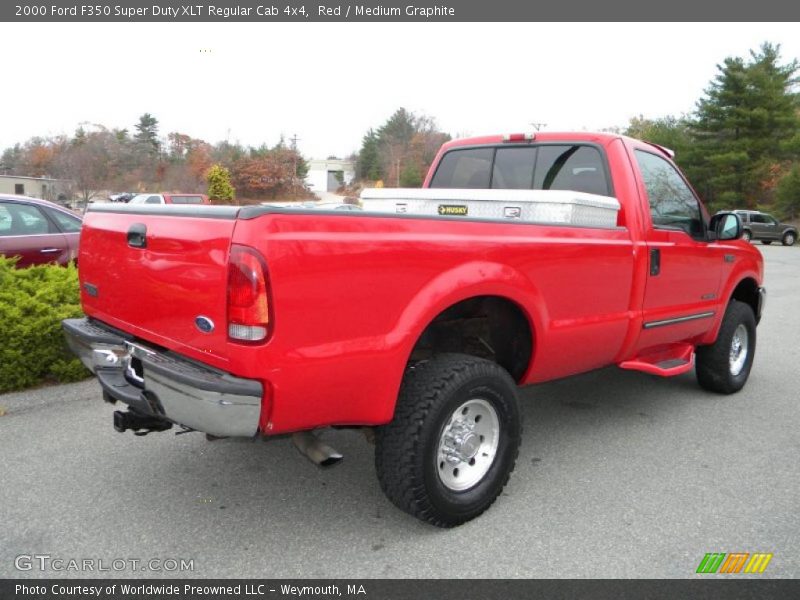 Red / Medium Graphite 2000 Ford F350 Super Duty XLT Regular Cab 4x4