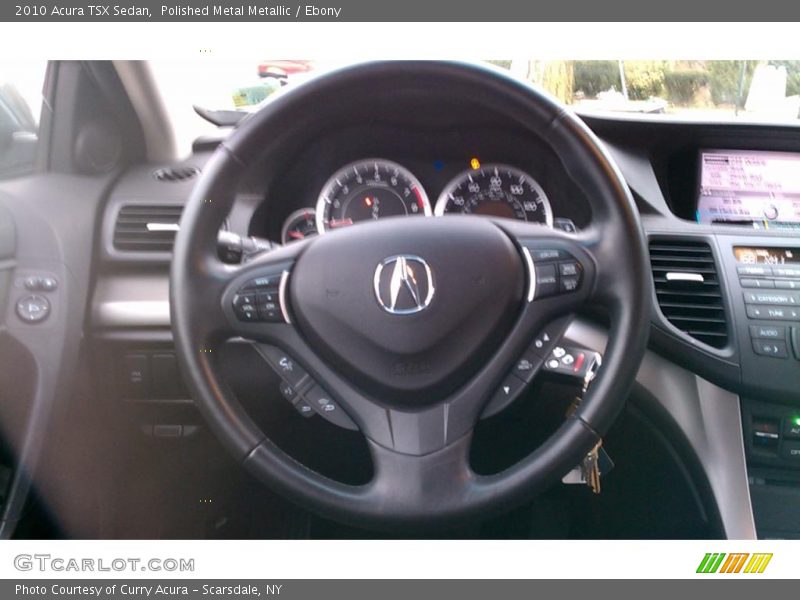 Polished Metal Metallic / Ebony 2010 Acura TSX Sedan