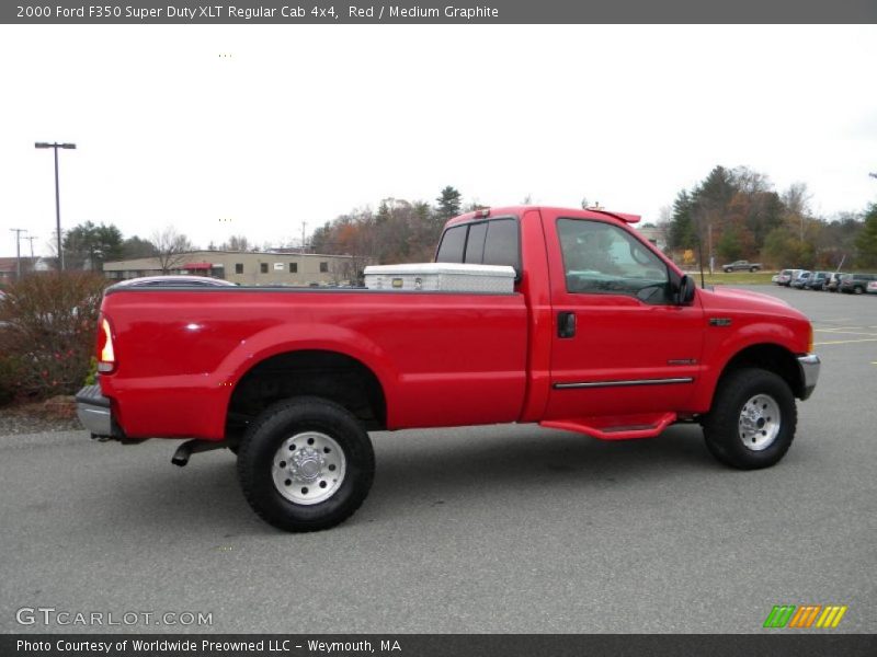 Red / Medium Graphite 2000 Ford F350 Super Duty XLT Regular Cab 4x4