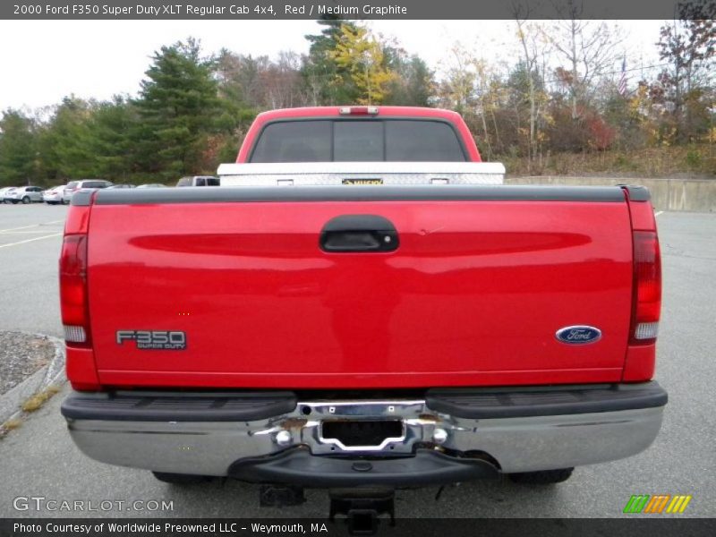 Red / Medium Graphite 2000 Ford F350 Super Duty XLT Regular Cab 4x4