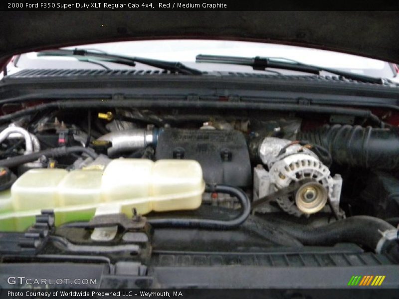 Red / Medium Graphite 2000 Ford F350 Super Duty XLT Regular Cab 4x4