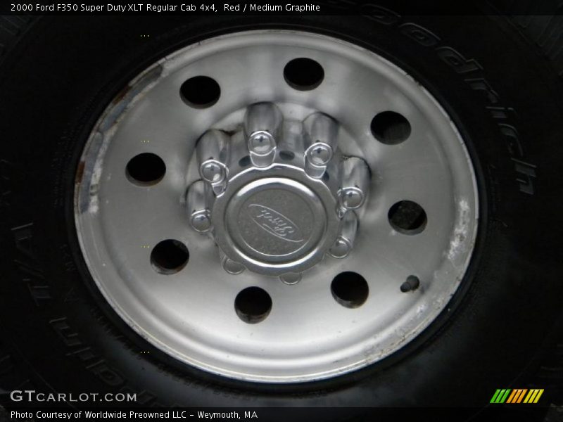 Red / Medium Graphite 2000 Ford F350 Super Duty XLT Regular Cab 4x4