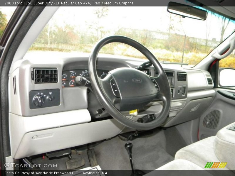  2000 F350 Super Duty XLT Regular Cab 4x4 Medium Graphite Interior
