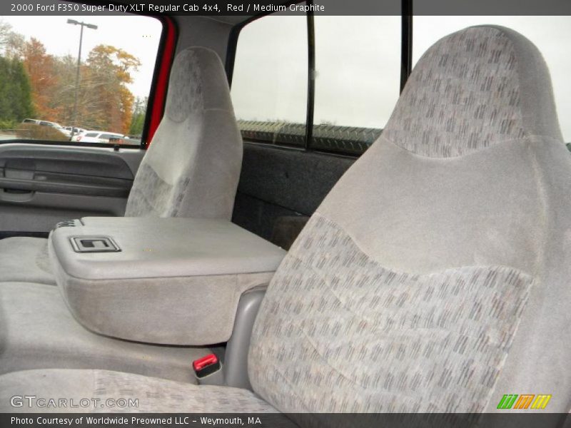 Red / Medium Graphite 2000 Ford F350 Super Duty XLT Regular Cab 4x4