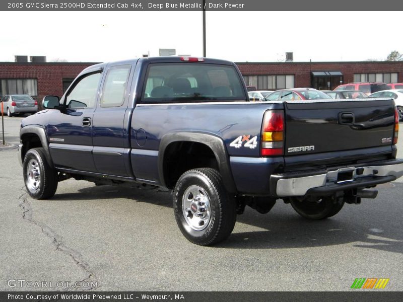 Deep Blue Metallic / Dark Pewter 2005 GMC Sierra 2500HD Extended Cab 4x4