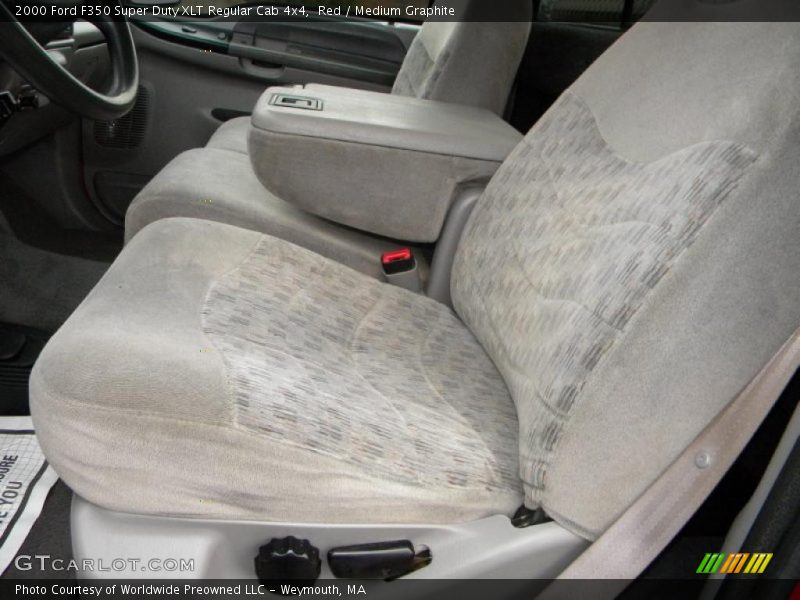 Red / Medium Graphite 2000 Ford F350 Super Duty XLT Regular Cab 4x4