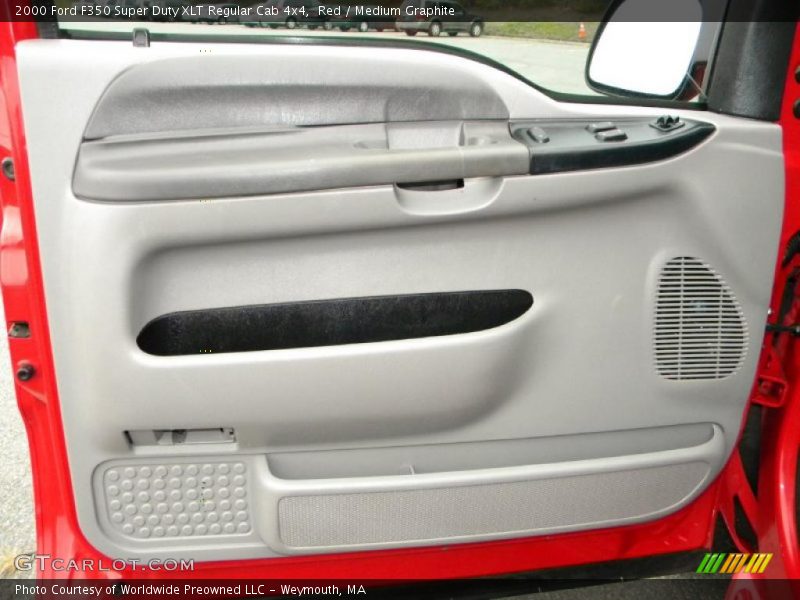 Red / Medium Graphite 2000 Ford F350 Super Duty XLT Regular Cab 4x4