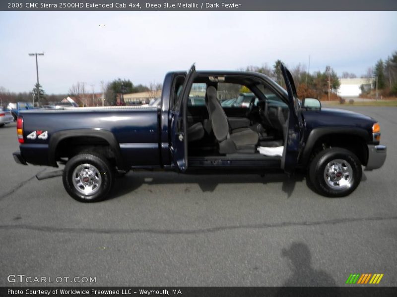 Deep Blue Metallic / Dark Pewter 2005 GMC Sierra 2500HD Extended Cab 4x4