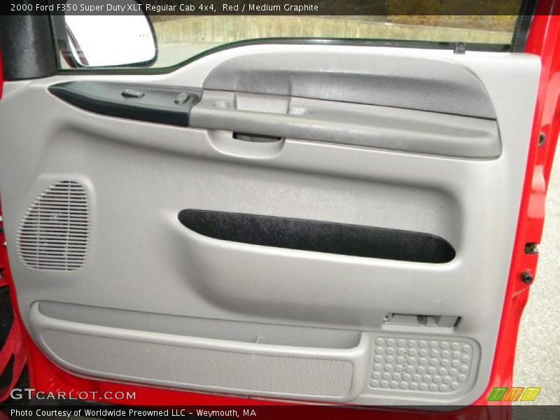 Red / Medium Graphite 2000 Ford F350 Super Duty XLT Regular Cab 4x4