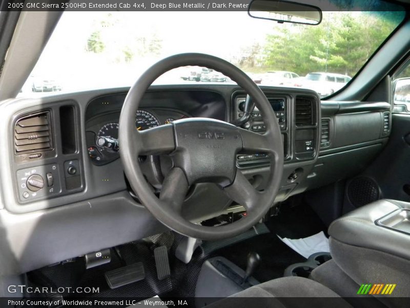  2005 Sierra 2500HD Extended Cab 4x4 Dark Pewter Interior