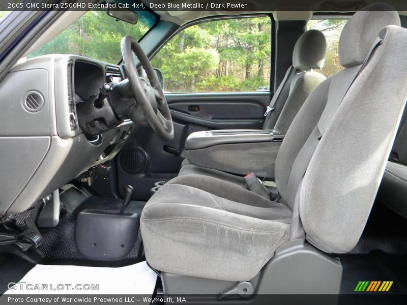 Deep Blue Metallic / Dark Pewter 2005 GMC Sierra 2500HD Extended Cab 4x4