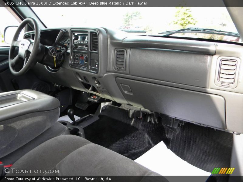 Deep Blue Metallic / Dark Pewter 2005 GMC Sierra 2500HD Extended Cab 4x4