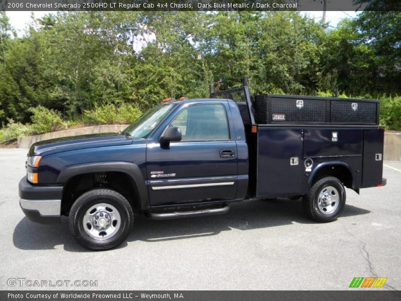 Dark Blue Metallic / Dark Charcoal 2006 Chevrolet Silverado 2500HD LT Regular Cab 4x4 Chassis