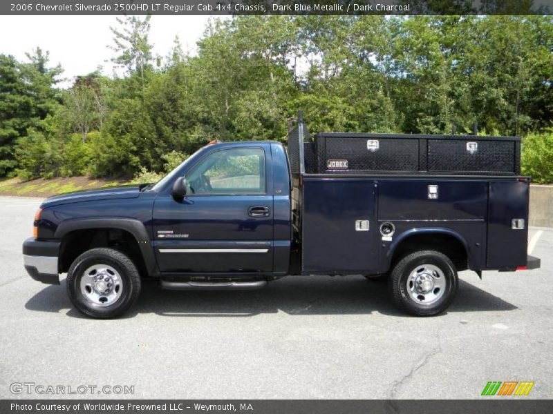 Dark Blue Metallic / Dark Charcoal 2006 Chevrolet Silverado 2500HD LT Regular Cab 4x4 Chassis