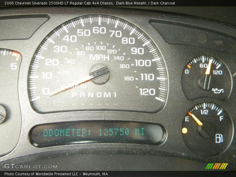 Dark Blue Metallic / Dark Charcoal 2006 Chevrolet Silverado 2500HD LT Regular Cab 4x4 Chassis