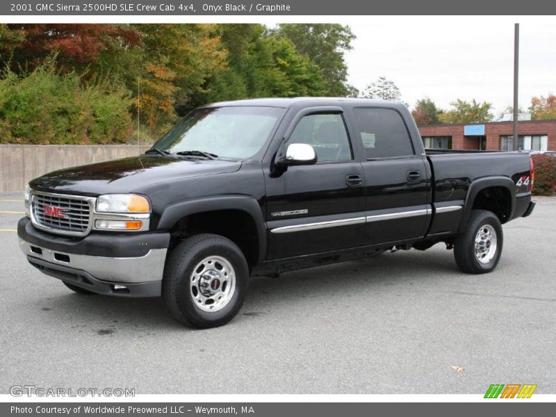 Onyx Black / Graphite 2001 GMC Sierra 2500HD SLE Crew Cab 4x4