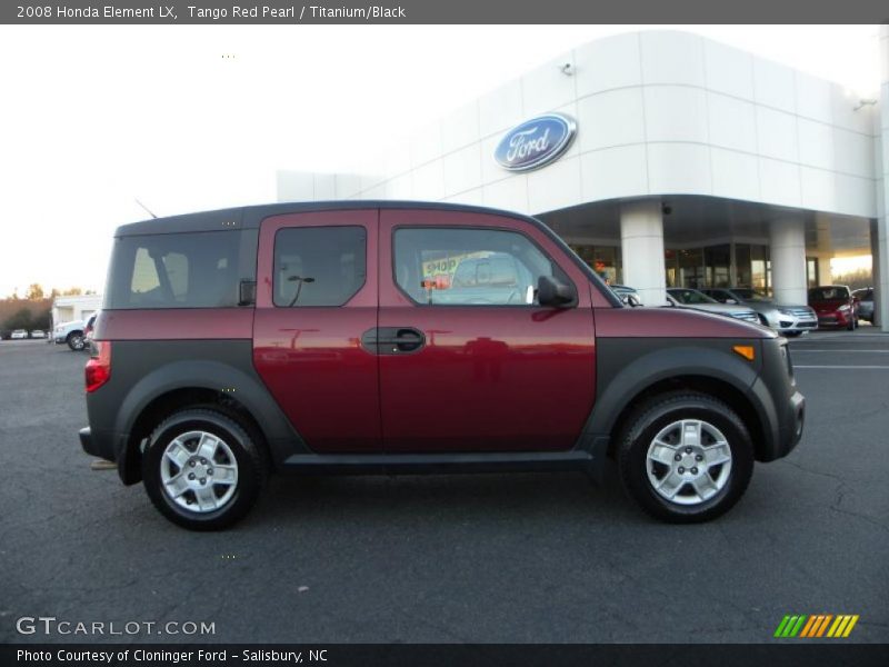 Tango Red Pearl / Titanium/Black 2008 Honda Element LX