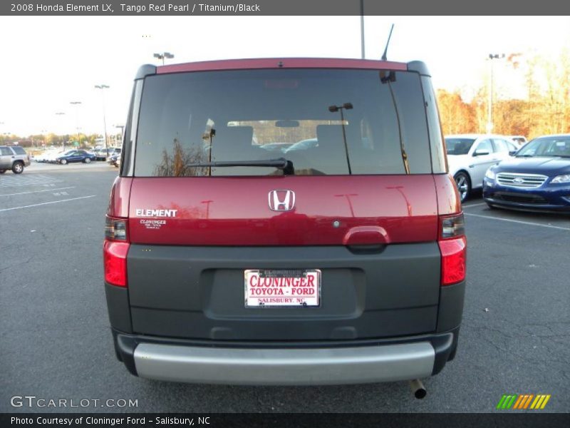 Tango Red Pearl / Titanium/Black 2008 Honda Element LX