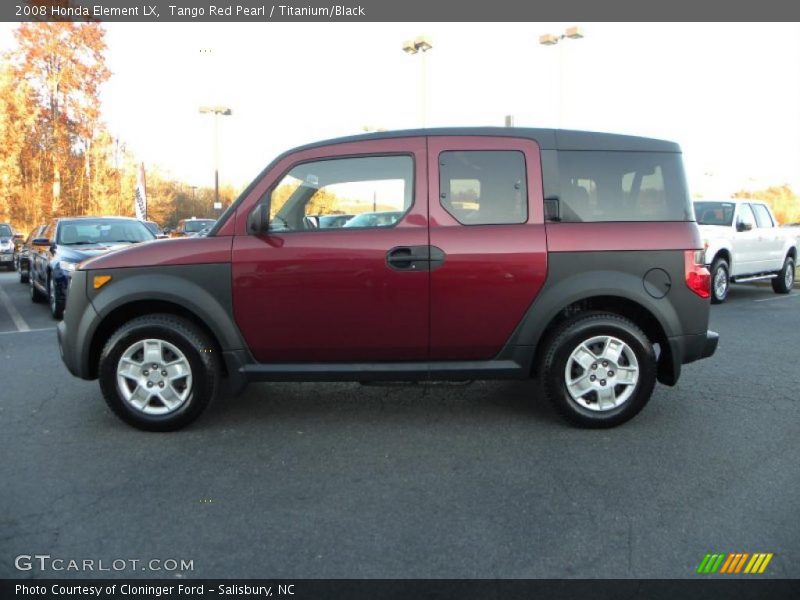 Tango Red Pearl / Titanium/Black 2008 Honda Element LX