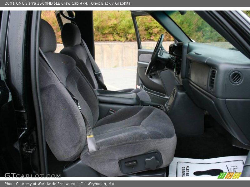 Onyx Black / Graphite 2001 GMC Sierra 2500HD SLE Crew Cab 4x4