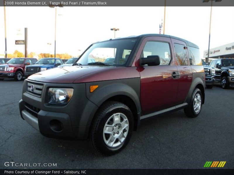 Tango Red Pearl / Titanium/Black 2008 Honda Element LX