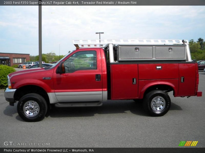 Toreador Red Metallic / Medium Flint 2003 Ford F350 Super Duty XLT Regular Cab 4x4