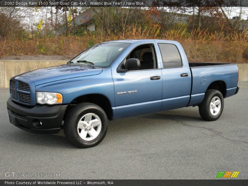 Front 3/4 View of 2002 Ram 1500 Sport Quad Cab 4x4