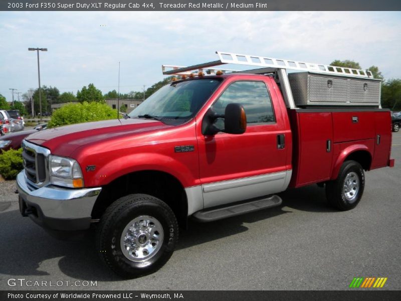Toreador Red Metallic / Medium Flint 2003 Ford F350 Super Duty XLT Regular Cab 4x4