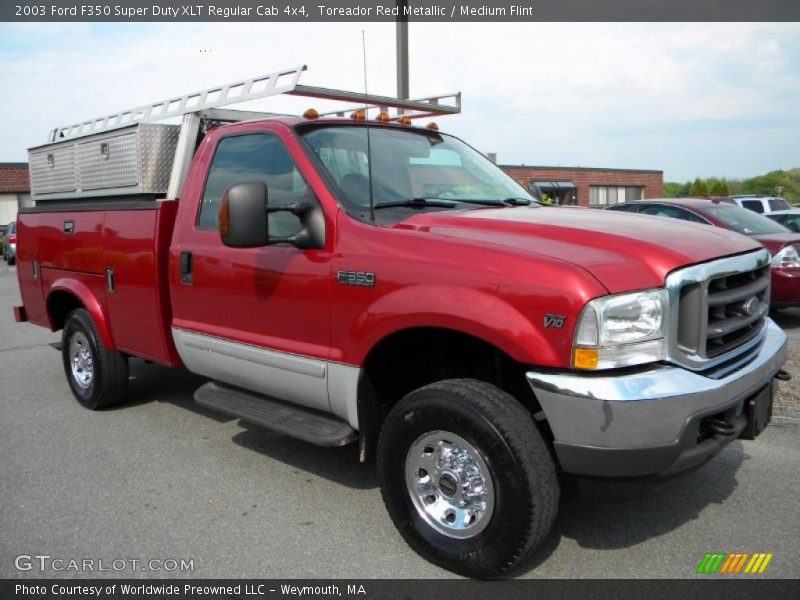 Toreador Red Metallic / Medium Flint 2003 Ford F350 Super Duty XLT Regular Cab 4x4