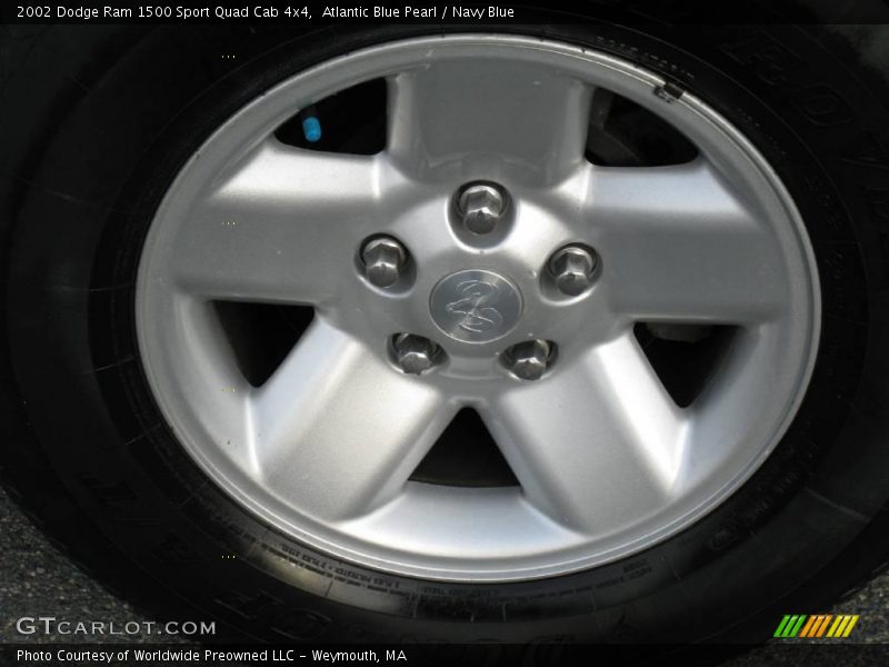 Atlantic Blue Pearl / Navy Blue 2002 Dodge Ram 1500 Sport Quad Cab 4x4