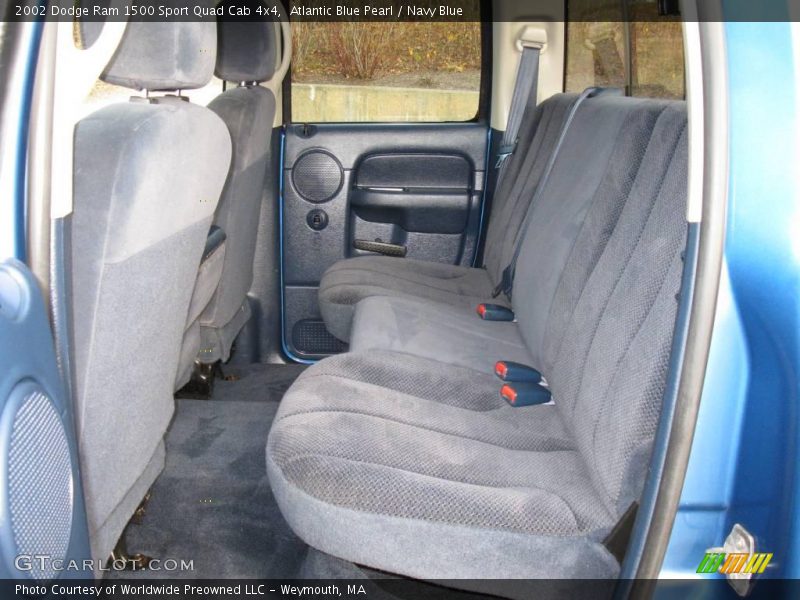  2002 Ram 1500 Sport Quad Cab 4x4 Navy Blue Interior