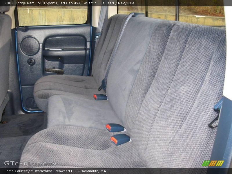 Atlantic Blue Pearl / Navy Blue 2002 Dodge Ram 1500 Sport Quad Cab 4x4