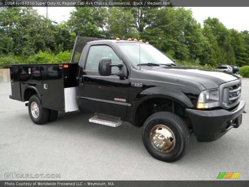 Black / Medium Flint 2004 Ford F350 Super Duty XL Regular Cab 4x4 Chassis Commercial
