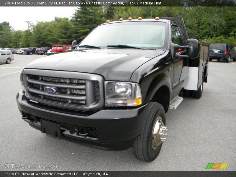 Black / Medium Flint 2004 Ford F350 Super Duty XL Regular Cab 4x4 Chassis Commercial