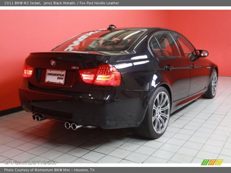 Jerez Black Metallic / Fox Red Novillo Leather 2011 BMW M3 Sedan