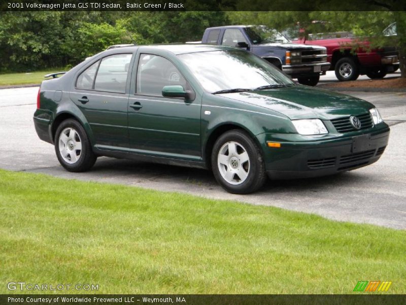 Baltic Green / Black 2001 Volkswagen Jetta GLS TDI Sedan