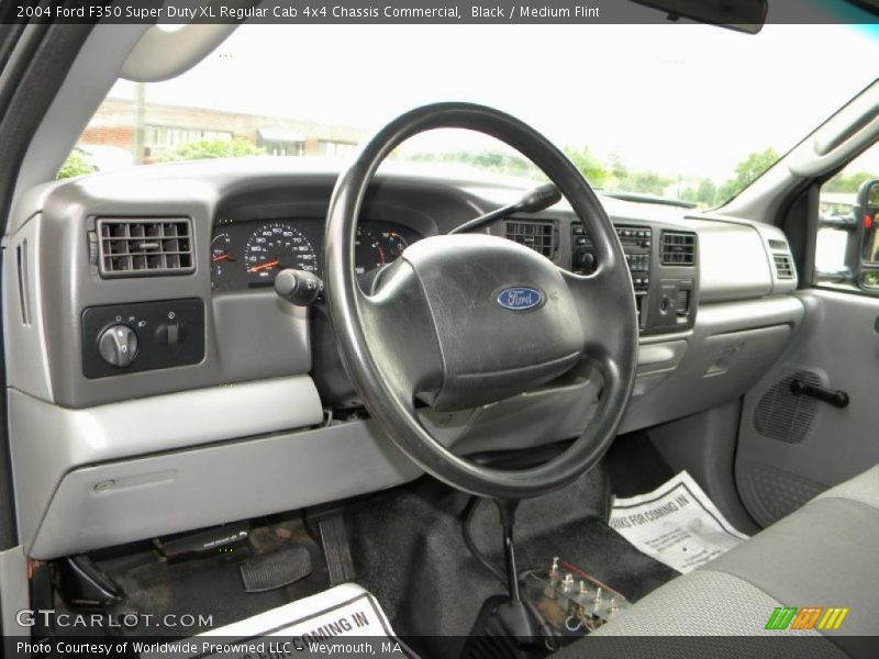 Medium Flint Interior - 2004 F350 Super Duty XL Regular Cab 4x4 Chassis Commercial 