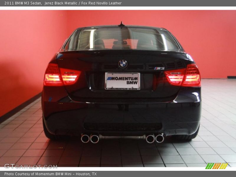 Jerez Black Metallic / Fox Red Novillo Leather 2011 BMW M3 Sedan