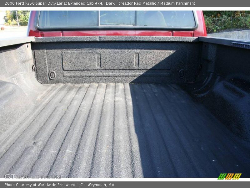 Dark Toreador Red Metallic / Medium Parchment 2000 Ford F350 Super Duty Lariat Extended Cab 4x4