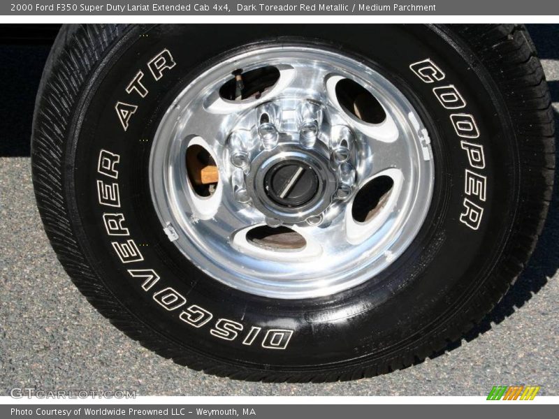 Dark Toreador Red Metallic / Medium Parchment 2000 Ford F350 Super Duty Lariat Extended Cab 4x4