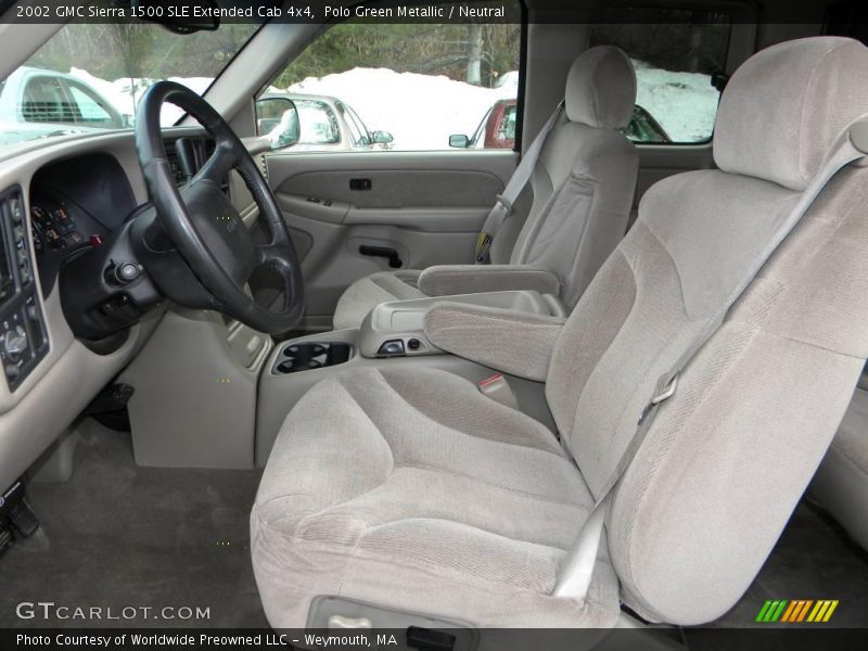  2002 Sierra 1500 SLE Extended Cab 4x4 Neutral Interior