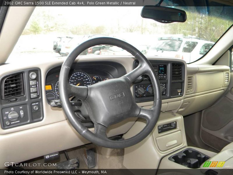  2002 Sierra 1500 SLE Extended Cab 4x4 Neutral Interior