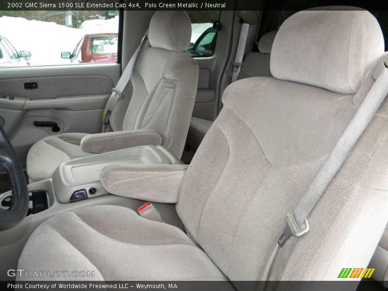  2002 Sierra 1500 SLE Extended Cab 4x4 Neutral Interior